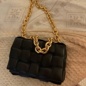 Black chain bottega veneta bag